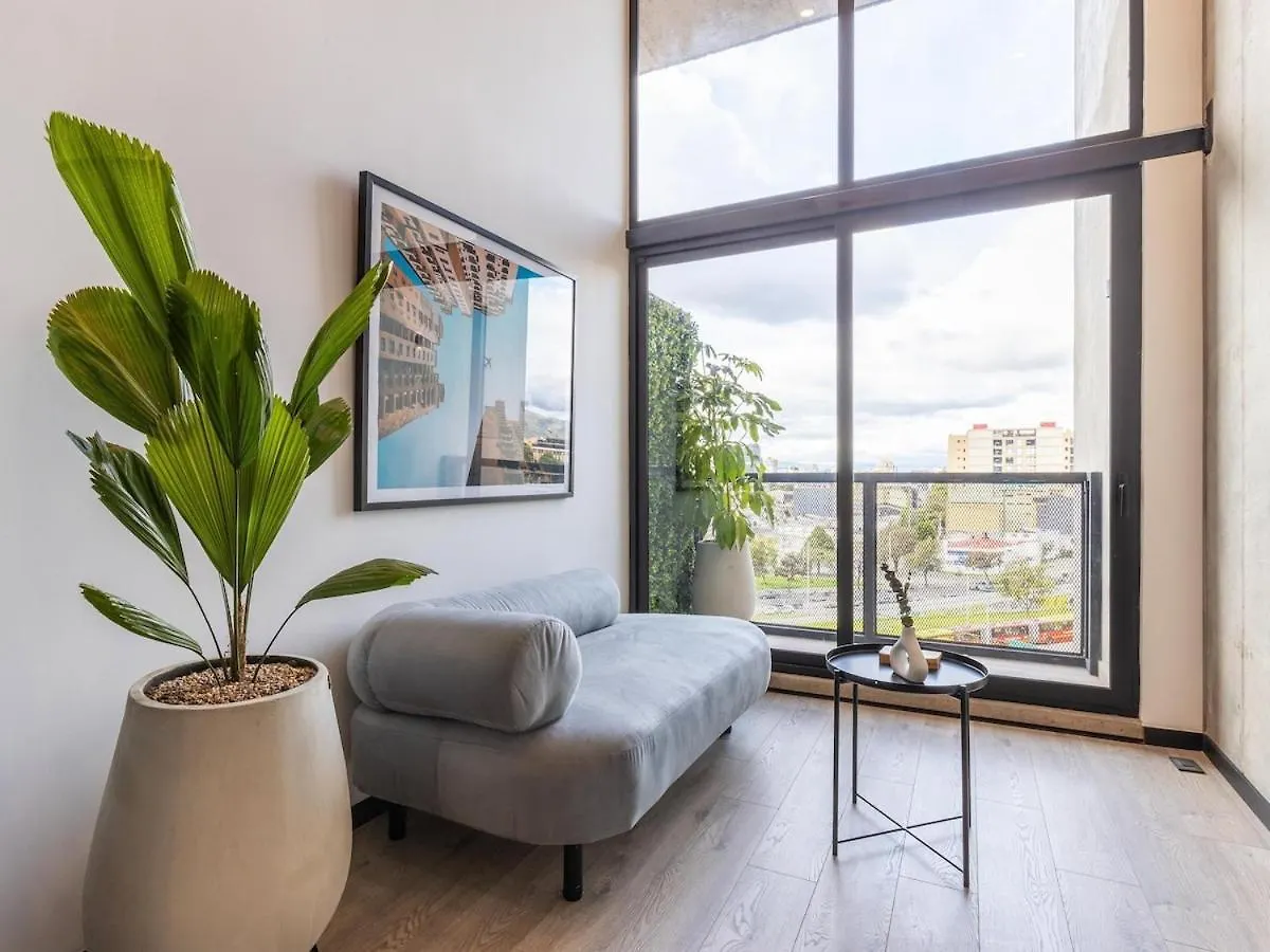 Modern Luxury Loft Near El Virrey Top Floor Bogotá Apartman